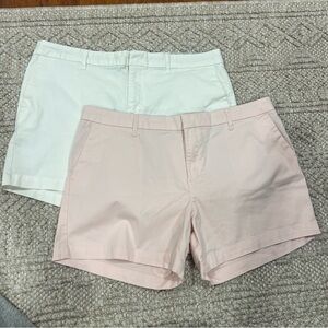 Tommy Hilfiger Bundle of 2 Women’s Hollywood 5” Chino Shorts Pink and White 14